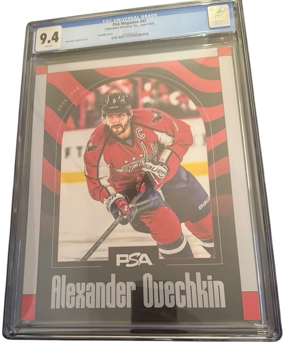 PSA Magazine #42 Collectors Universe June 2025 Alexander Ovechkin Cover CGC 9.4